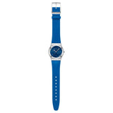 Swatch Blue Petal Promise Quartz 33mm Watch YLS235