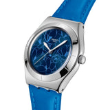 Swatch Blue Petal Promise Quartz 33mm Watch YLS235