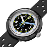 Swatch Flik Flak Fizz in Black Quartz 31.85mm Watch FCNP001