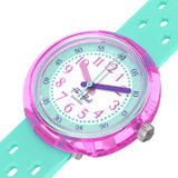 Swatch Flik Flak Fizz in Mint Quartz 31.85mm Watch FCNP003