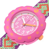 Swatch Flik Flak Loop in Pink Quartz 34.75mm Watch FPSP072
