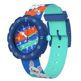 Swatch Flik Flak Skating Frenchie Quartz 34.75mm Watch FPSP075