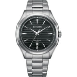 Citizen Eco-Drive Sport Steel Black Dial 41mm Watch AW1750-85E