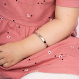 Sterling Silver Baby Star Motif Expandable Diamond Bangle