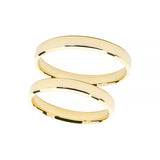 18ct Gold Bevelled Edge Wedding Ring