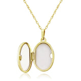 9ct Gold Oval Locket Necklace