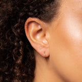 9ct Gold Rope Huggies Earrings