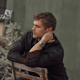 Citizen Weekender Sport Eco-Drive Silver Steel Green Dial 41mm Watch BM7630-80X