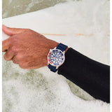 Citizen Promaster Diver Automatic Silver Steel Blue Polyurethane Strap 44mm Watch BN0168-06L