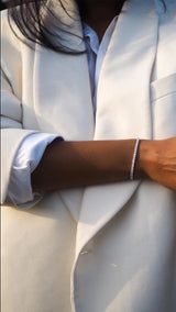 Carat London Sterling Silver Francine Round Prong Tennis Bracelet