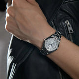 Citizen Arezzo Eco Drive Silver Steel Diamond Dail 32mm Ladies Watch EM0870-58A