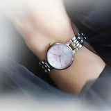 Citizen L Silhouette Eco Drive Silver Steel Mother of Pearl 28mm Ladies Watch EM0990-81Y