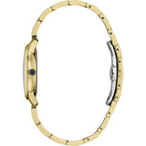 Frederique Constant Slimline Gold Bracelet White Mother of Pearl Dial 30mm Diamond Watch FC-220MPWD1S25B