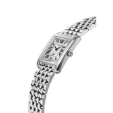 Frederique Constant Classics Carrée Quartz Silver Tone Watch FC-235S2C6B