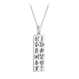 History of Ireland Sterling Silver Ingot Necklace