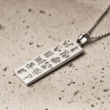 History of Ireland Sterling Silver Ingot Necklace