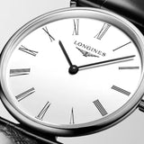 La Grande Classique de Longines Quartz White Dial Black Leather 29mm Watch L45124112