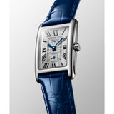 Longines DolceVita Quartz 20.80mm x 32mm Blue Leather Silver Dial Ladies Watch L52554717