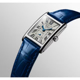 Longines DolceVita Quartz 20.80mm x 32mm Blue Leather Silver Dial Ladies Watch L52554717