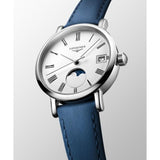 20% OFF - Longines Elegant Collection Moonphase Quartz Blue Leather 30mm Watch L43304112