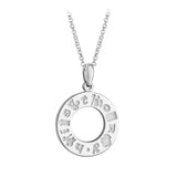 History of Ireland Sterling Silver Doughnut Necklace