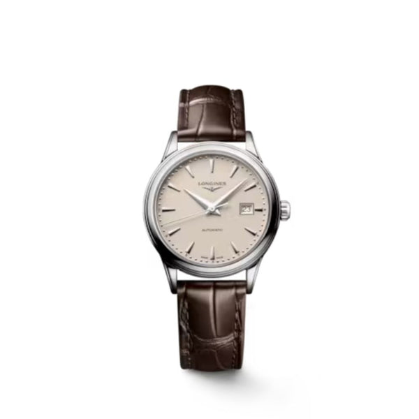 Longines Flagship Automatic 30mm Leather Strap Watch L43744792
