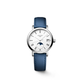 20% OFF - Longines Elegant Collection Moonphase Quartz Blue Leather 30mm Watch L43304112