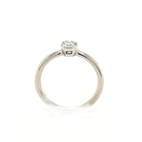 Platinum Emerald Cut Diamond Solitaire Ring