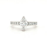 18ct White Gold Marquise Diamond Ring