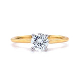 18ct Gold Round Solitaire Diamond Ring
