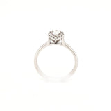 18ct White Gold Pear Cut Diamond Halo Ring