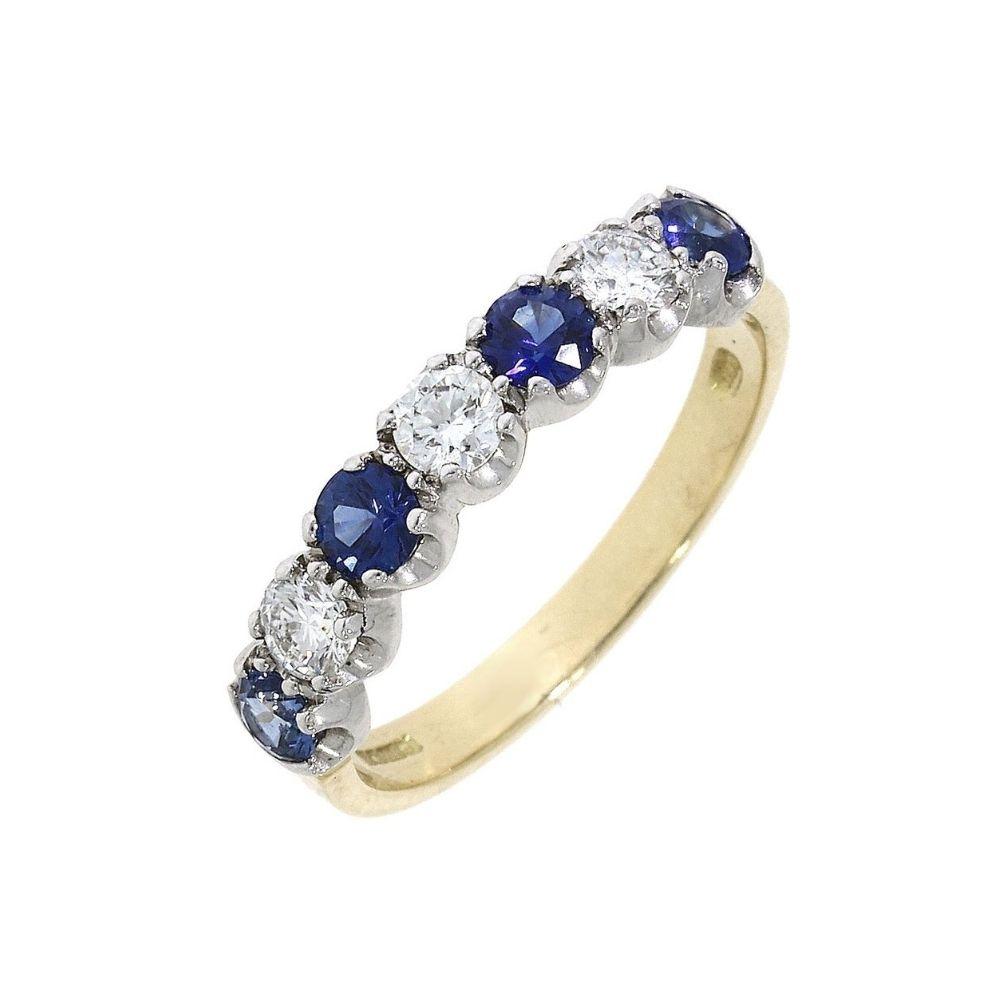 18ct Gold Diamond Sapphire Ring – Bannon Jewellers