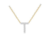 9ct Gold Diamond Initials "A-Z" Necklace