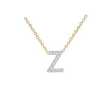 9ct Gold Diamond Initials "A-Z" Necklace