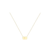 9ct Gold Double Disc Necklace