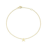 9ct Gold Initial "A-Z" 15cm - 18.5cm Bracelet