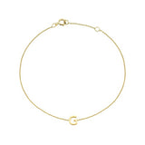 9ct Gold Initial "A-Z" 15cm - 18.5cm Bracelet