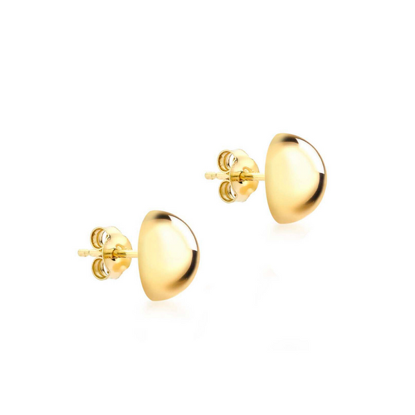9ct Gold Round Stud Earrings