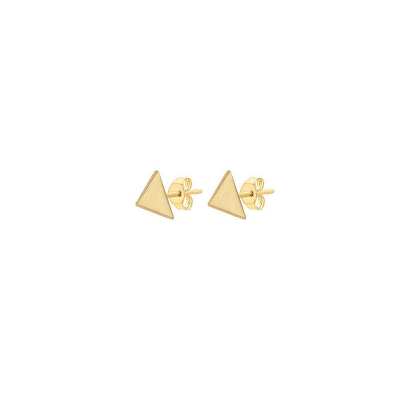 9ct Gold Pyramid Stud Earrings
