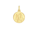 9ct Gold 12mm Holy Mary Medal Pendant