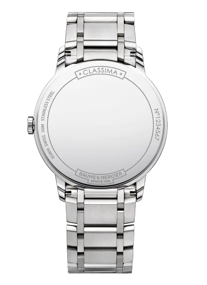 Baume et Mercier Classima 10354 Quartz Silver Steel 40mm Watch M0A10354