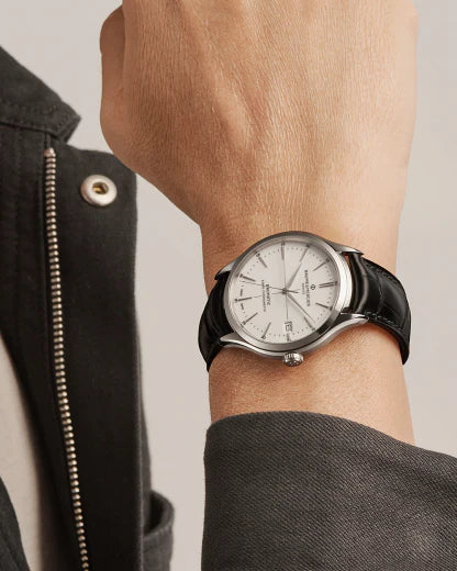 Baume et Mercier Black Clifton 10518 Chronometer Automatic 40mm Watch M0A10518