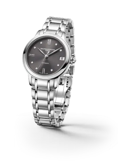 Baume et Mercier Classima 10610 Automatic Grey Diamond Dial  31mm Ladies Watch M0A10610