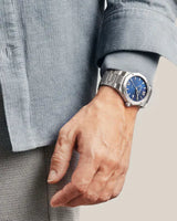 Baume et Mercier Riviera 10620 Automatic Steel Blue Dial 42mm Watch M0A10620