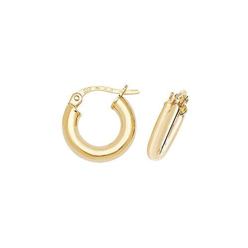 White gold 8mm hoop earrings deals
