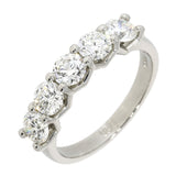 Platinum 1.62ct Five Stones Diamond Ring