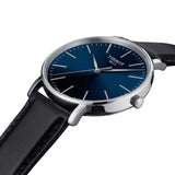 Tissot Everytime Black Leather Blue Dial 40mm Watch T1434101604100
