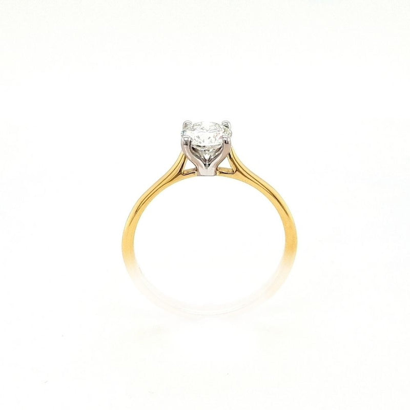 18ct Gold Round Solitaire 0.71ct Diamond Engagement Ring