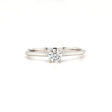 18ct White Gold 0.22ct Diamond Solitaire Engagement Ring