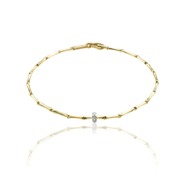 Chimento 18ct Gold 0.6ct Diamond Bamboo Bracelet B1B05354B12180